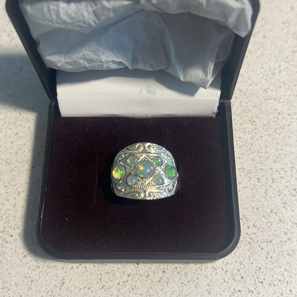 Chunky silver ring